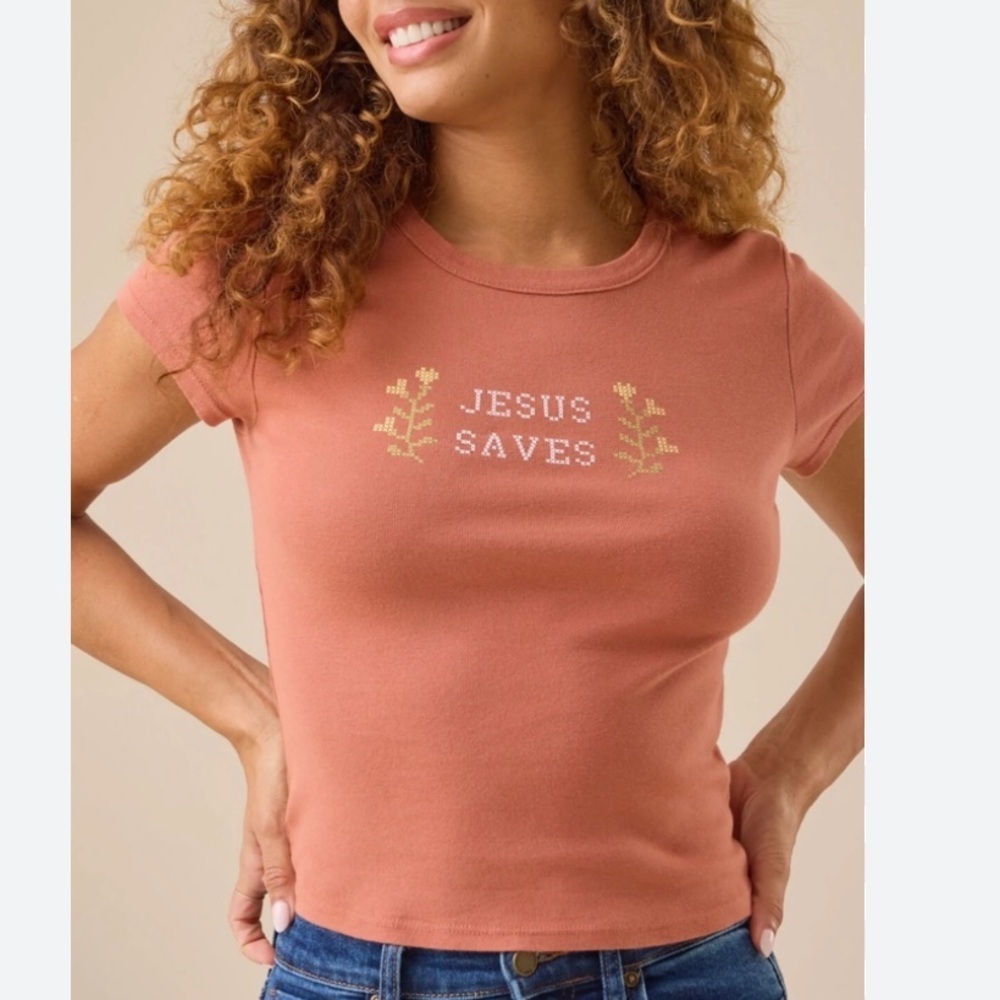 Altar'd State Jesus Saves graphic tee  NWT